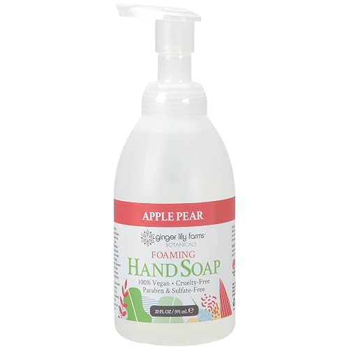 Ginger Lily Farms Botanicals All-Purpose Foaming Hand Soap Refill, 100% Vegan & Cruelty-Free, Apple Pear Scent, 20 Fl Oz (Pack of 1) Beauty & Personal Care Ginger Lily Farms