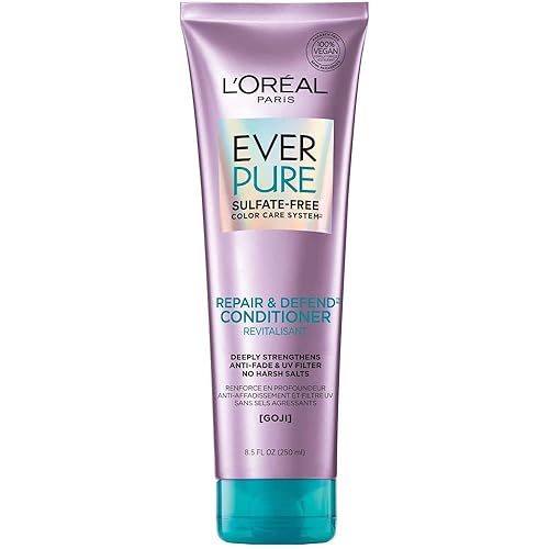 L'Oreal Paris EverPure Repair and Defend Sulfate Free Conditioner for Color-Treated Hair, Strengthens and Repairs Damaged Hair, with Goji, 8.5 Fl; Oz Beauty & Personal Care L'Oreal Paris