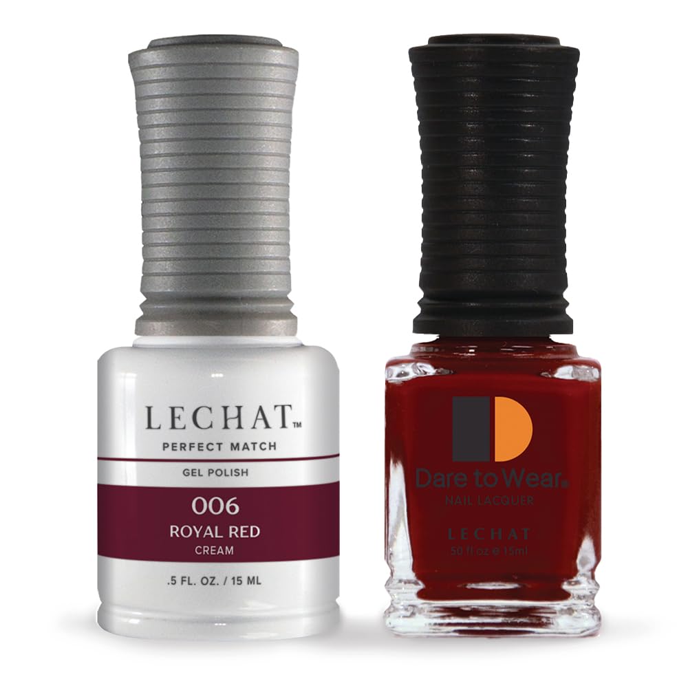 LeChat Perfect Match Gel Polish, Royal Red, 0.5 Fl Oz (PMS06) Beauty & Personal Care LECHAT