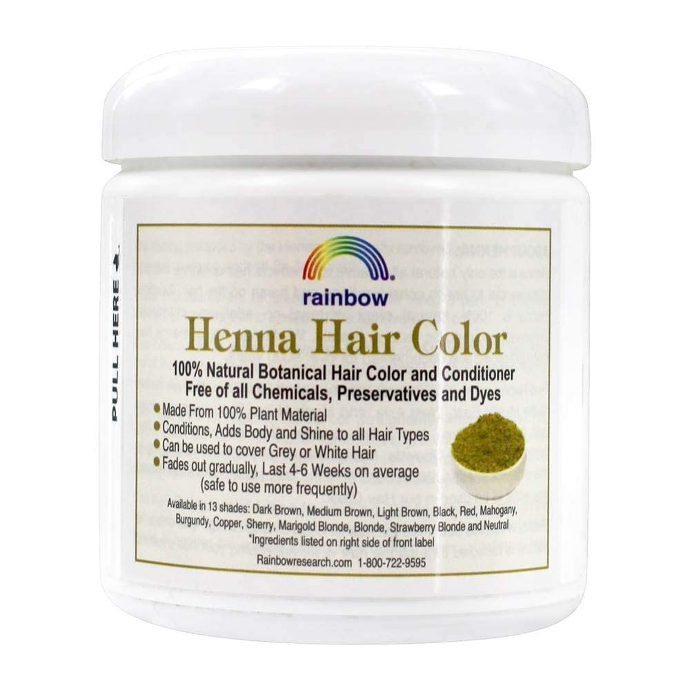Rainbow Research Henna Hair Color and Conditioner, Persian Black Deep Ebony, 4 Ounce Beauty & Personal Care Rainbow Research