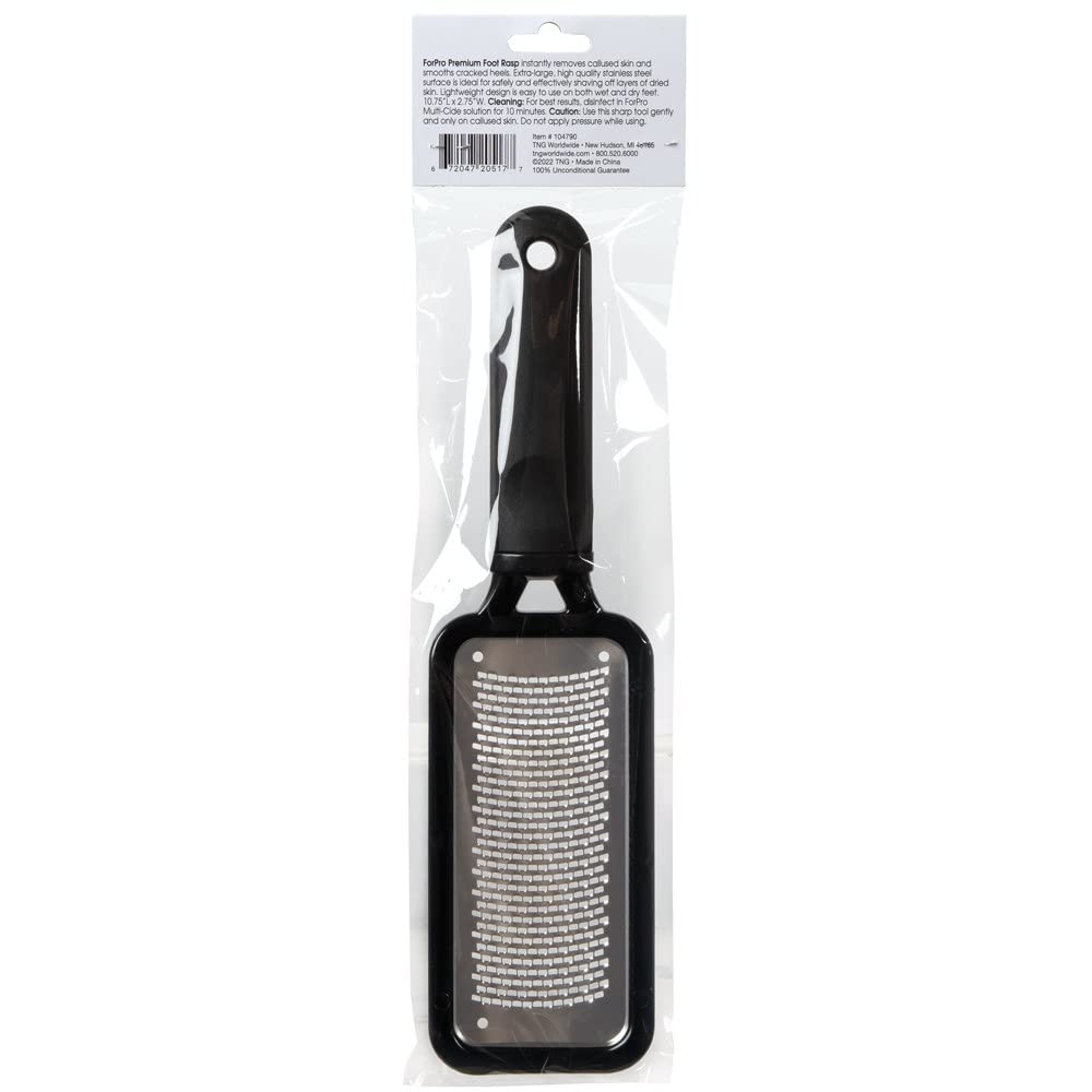 ForPro Professional Collection Premium Stainless Steel Foot Rasp, Colossal Foot File & Callus Remover, Instantly Removes Calluses & Smooths Cracked Beauty & Personal Care ForPro Professional Collection