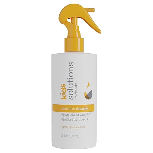 GREAT CLIPS Solutions Kid's Afraid Knot Detangler, 8oz | Light Detangling Spray for Children | Protects & Moisturizes Hair | Recommended for Ages 4-10 Beauty & Personal Care GREAT CLIPS