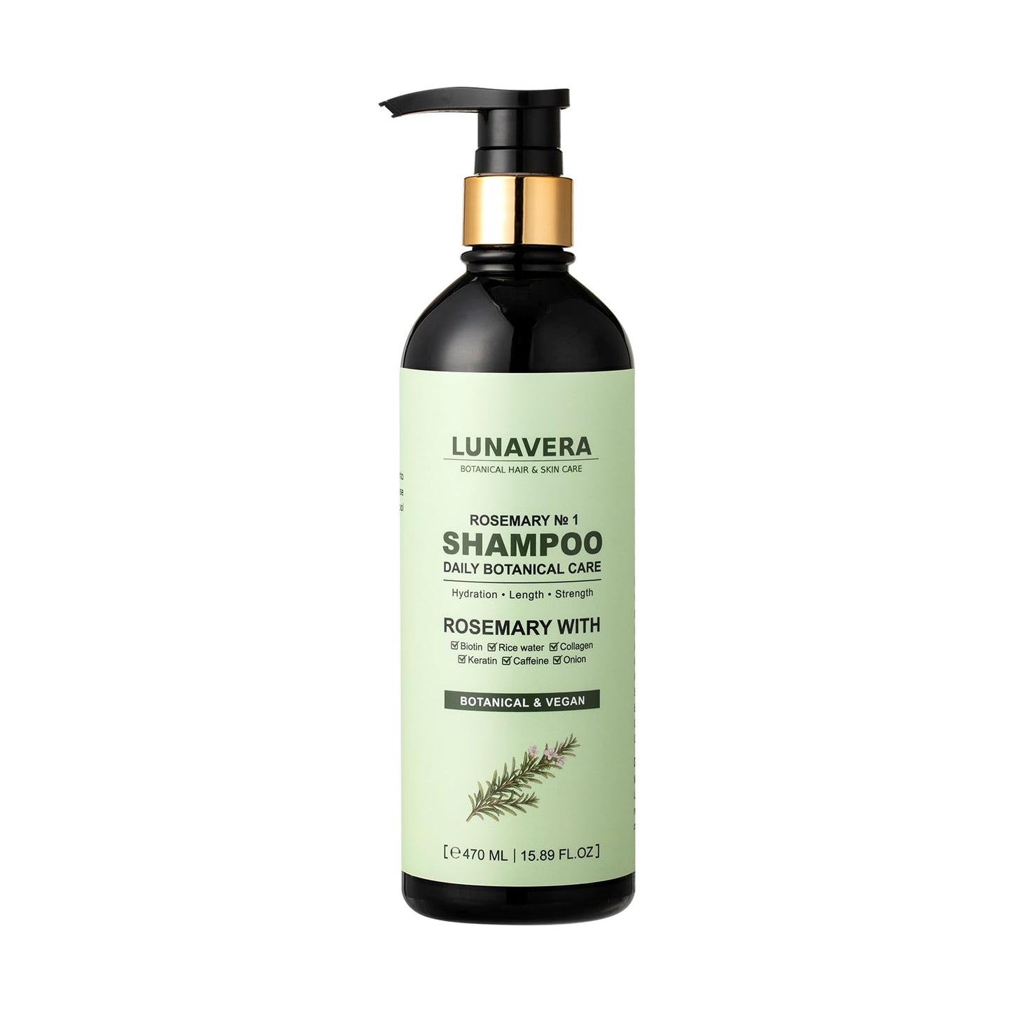 Rosemary Hair Growth Shampoo and Conditioner Set, Natural Vegan Formula with Biotin, Keratin, Collagen, 16.6 oz Each Beauty & Personal Care ZAID II