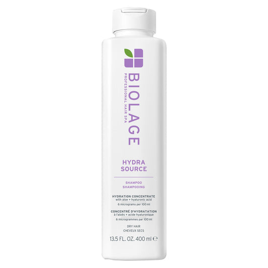 Biolage Hydra Source Shampoo - Softens, Moisturizes & Adds Shine, For Dry Hair, Infused with Micro-Filtered Aloe Vera & Fermented Hyaluronic Acid Beauty & Personal Care Biolage
