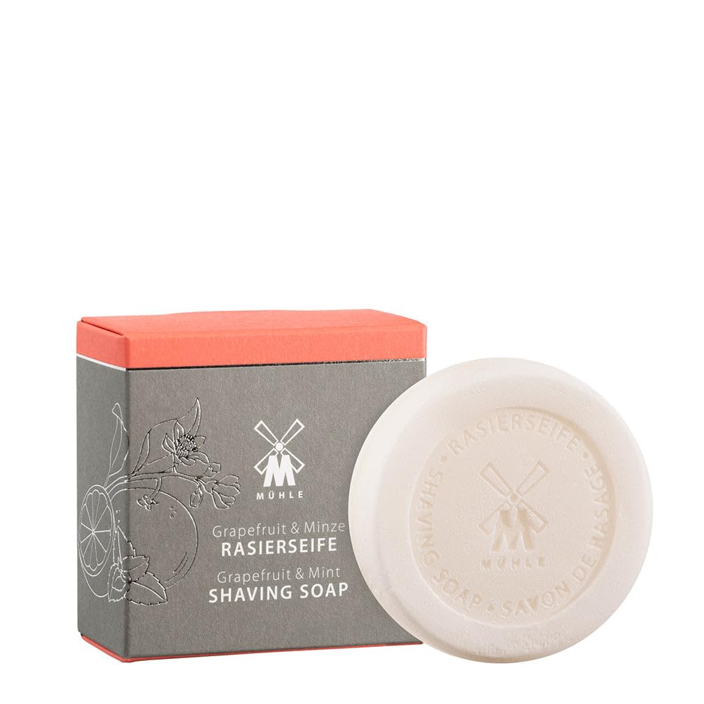 MÜHLE Shaving Soap - Shaving Soap with Grapefruit & Mint for All Skin Types - Fruity & Revitalising - 65 g Beauty and Personal Care MÜHLE