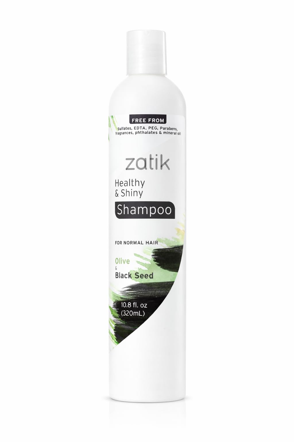 Zatik Naturals - Healthy & Shiny Shampoo + Conditioner Set with Olive and Black Seed, Voluminizing and Safe for Color Treated Hair - One of Each 10.80 Beauty & Personal Care Zatik