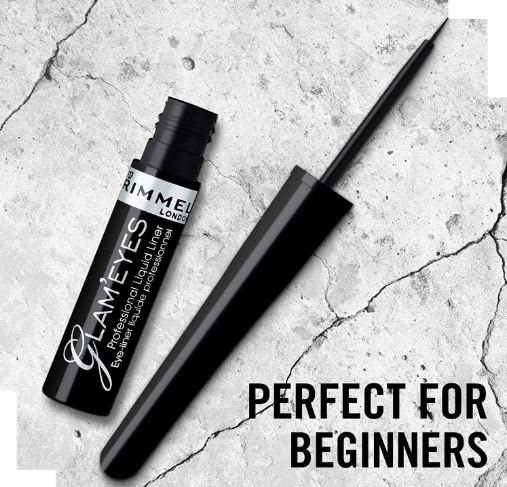 Rimmel Glam Eyes Liquid Liner, Black Glamour, 3.5 ml Beauty & Personal Care Rimmel