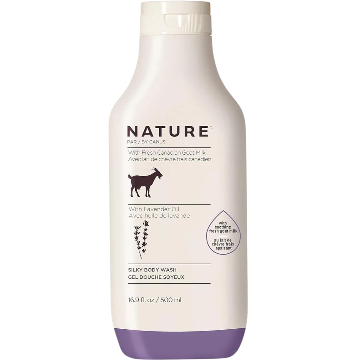 Nature by Canus, Natural Cleanser, Moisturizing Lavender Body wash with Goat Milk, for all skin types 16.9 Fl Oz Beauty & Personal Care Nature by Canus