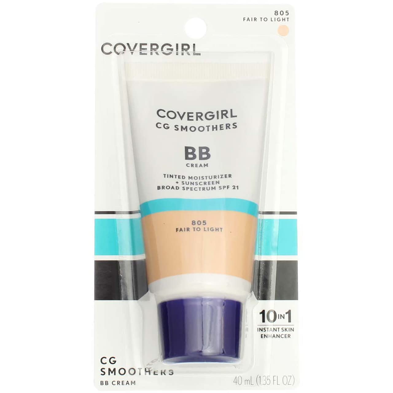 CoverGirl Smoothers SPF 21 Tinted Coverage, Fair to Light [805], 1.35 oz (Pack of 8) Beauty & Personal Care COVERGIRL