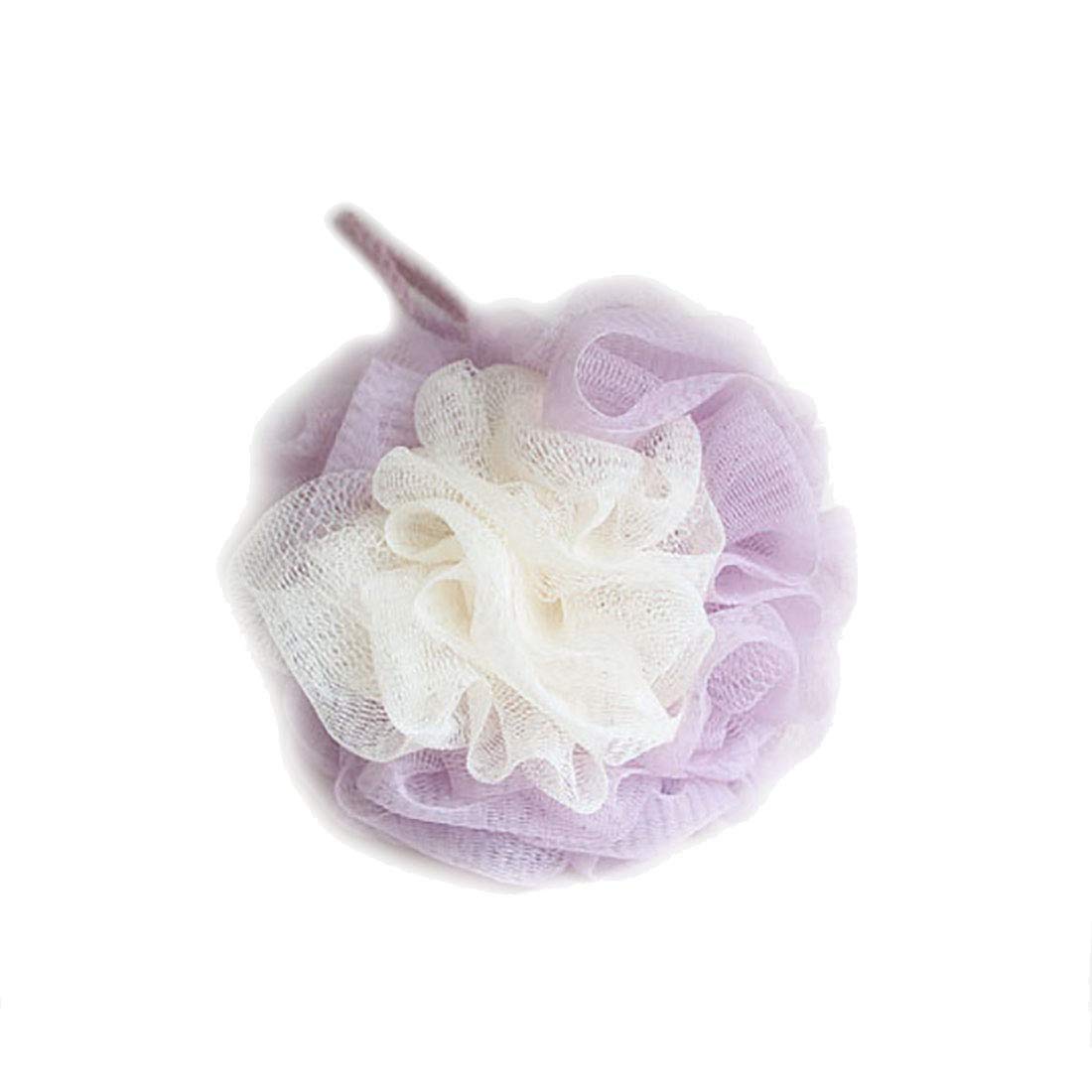 LISSOMPLUME Bath Shower Sponge Loofah Mesh Pouf Brush Ball Exfoliating Accessory Purple Color Beauty and Personal Care LISSOMPLUME