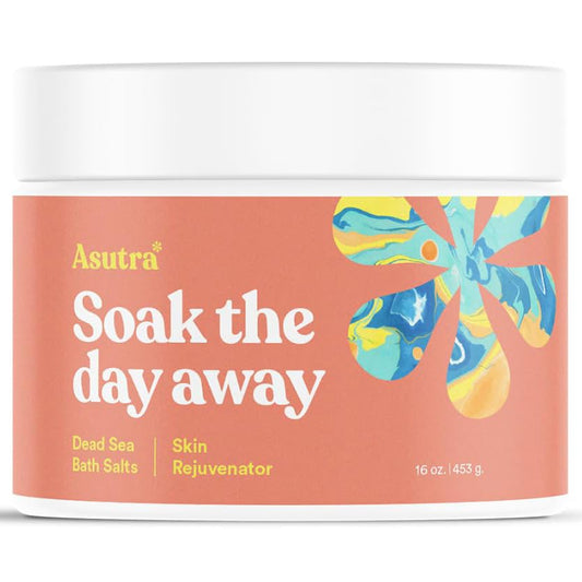 ASUTRA Dead Sea Bath Salts (Skin Rejuvenator), 16 oz - Soak in Rich & Vital Healing Minerals - Pamper & Soften Skin with Grapefruit, Juniper Beauty and Personal Care ASUTRA