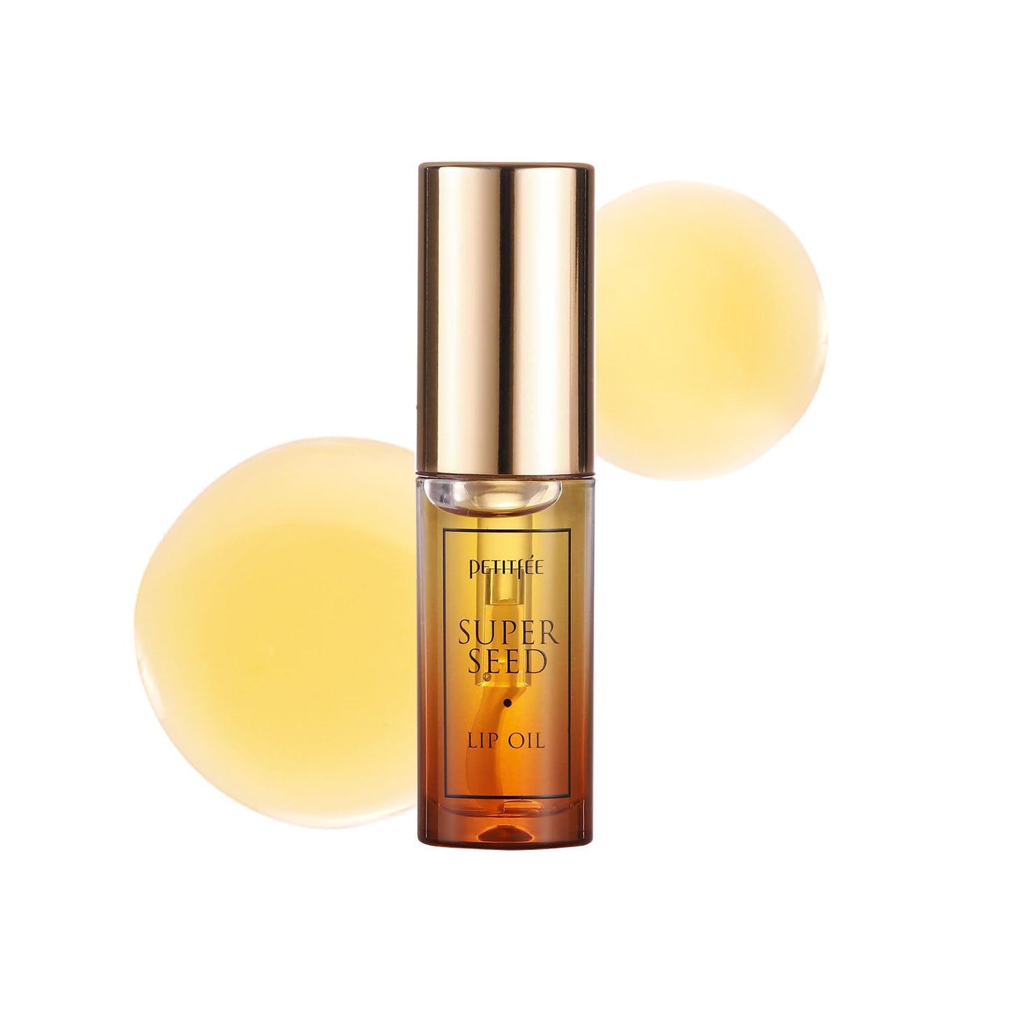 Lip Oil Super Seed - 0.10 Oz - Glass Lip, Healthy Lip Care, Moisturizing Lip Oil with Honey, Propolis, Herbal Oil, Glowy, Revitalizing, Calming Lip Beauty and Personal Care Petitfee
