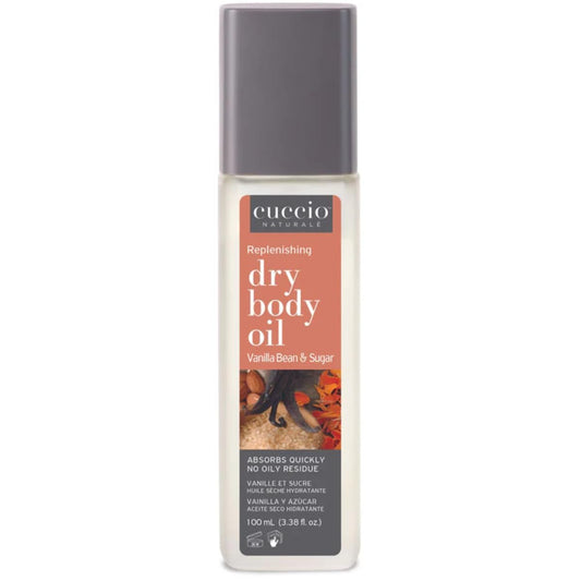 Cuccio Naturale Hydrating Dry Body Oil - Vanilla Bean & Sugar, 3.38 fl oz - Fast-Absorbing Lightweight Moisturizer for Smooth Soft Skin - Non-Greasy Beauty & Personal Care Cuccio