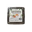 Aleheri's African Black Soap Turmeric 16 oz - 100% All Natural, Raw Ingredients, From Ghana. For All Skin Types, Helps Rejuvenate, Aids Against Dark Beauty & Personal Care ALEHERI'S THE NATURE SECRET.