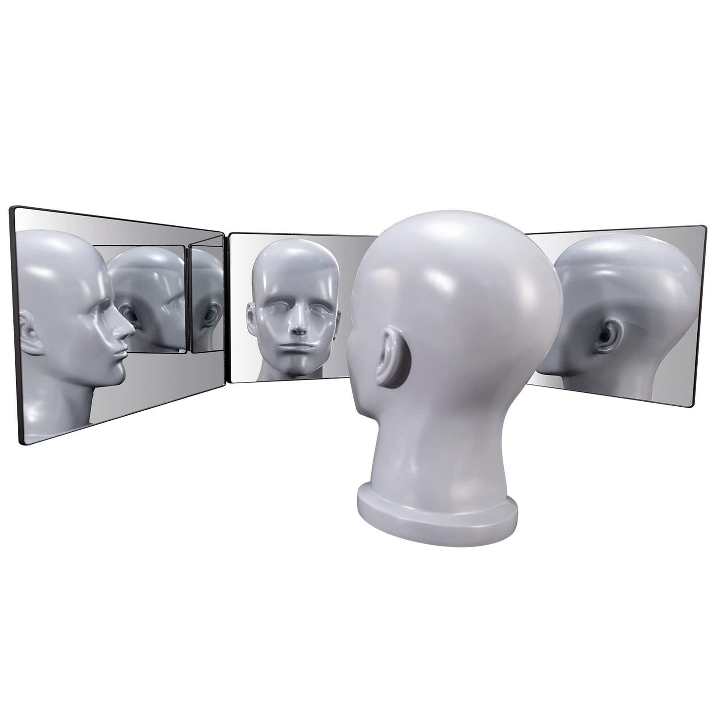 SELF FIND 3 Way Mirror for Hair Cutting, 360° Mirror for Haircuts for Men, Barber with Height Adjustable Telescoping Hooks for Makeup and Hair Styling Beauty & Personal Care SELF FIND