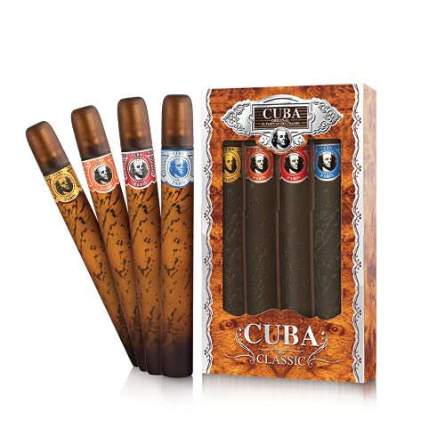 Cuba Original 4-Piece Set for Women, 4 X 1.17 Oz (Gold/Blue//Red/Orange) Beauty & Personal Care Cuba