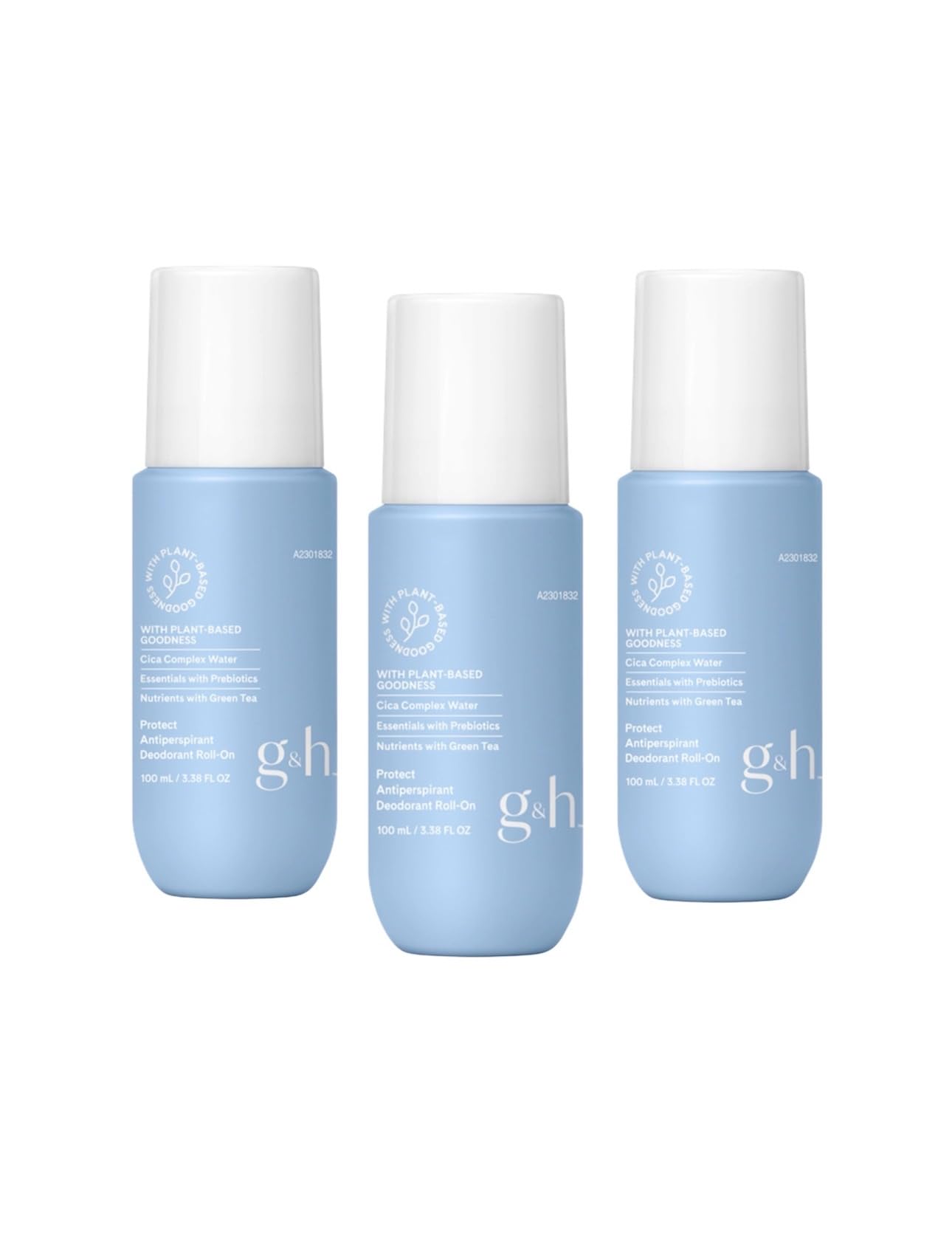 3 x G&H Protect + Deodorant & Anti-Perspirant Roll-on 100 ml (New Package) Beauty and Personal Care g&h