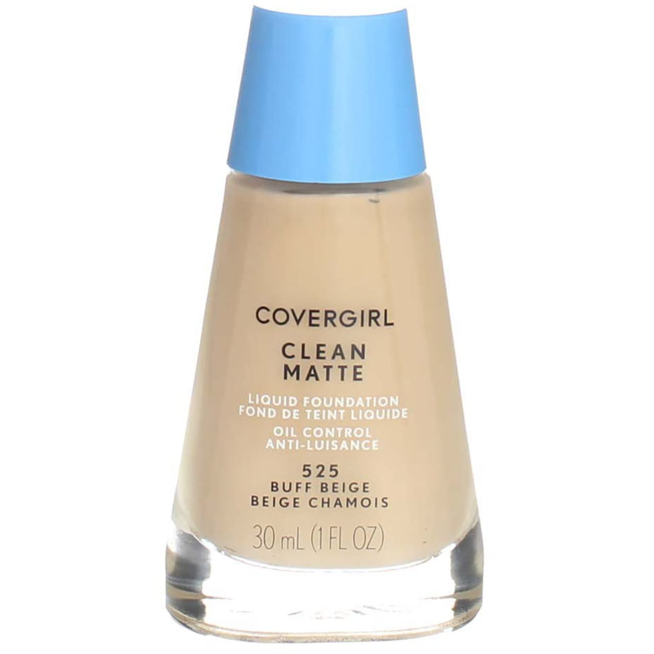 CoverGirl Clean Oil Control Liquid Makeup, Buff Beige 525 1 fl oz (30 ml) Beauty & Personal Care COVERGIRL