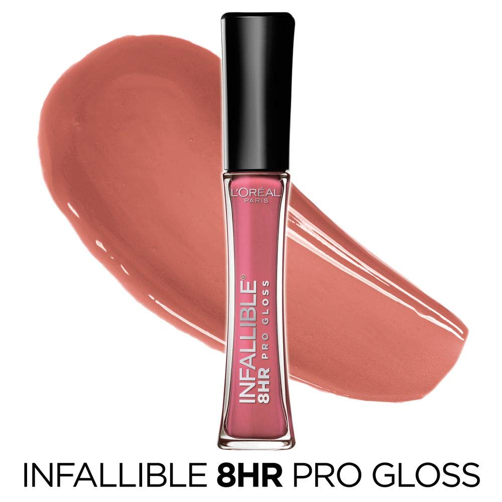 L’Oreal Paris Makeup Infallible 8 Hour Hydrating Lip Gloss, Sunset, 0.21 Fl. Oz Beauty & Personal Care L'Oreal Paris