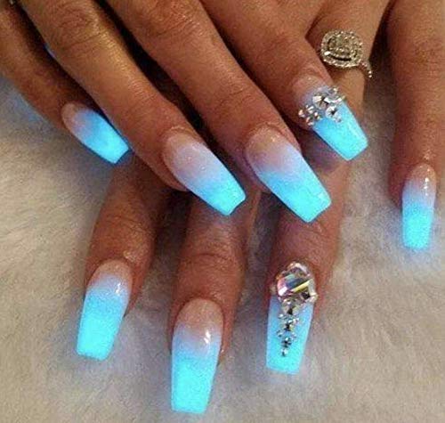 Cre8tion Glow in The Dark Soak Off Top Coat Gel Polish led uv lamp needed Curing Nail Art Nail Polish Beauty & Personal Care Cre8tion