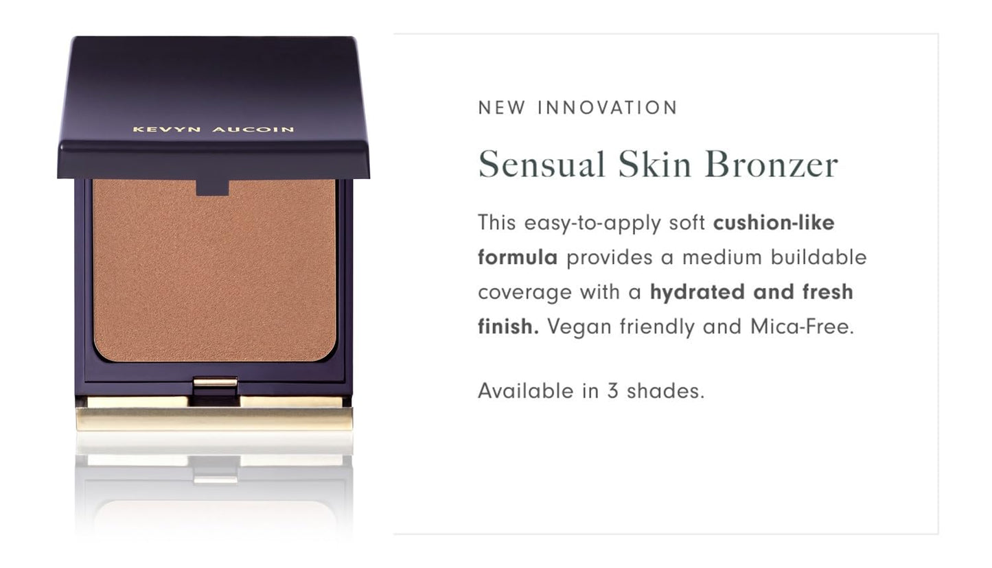 Kevyn Aucoin Sensual Skin Bronzer, Twilight - Deep (Rich terracotta warmth for deeper complexions): Get a sun-kissed glow. Cream-to-powder formula Beauty & Personal Care Kevyn Aucoin
