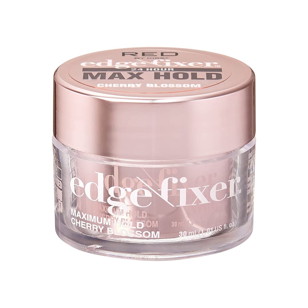Red by Kiss Edge Fixer 24 Hour Maximum Hold Edge Wax No Flaking Biotin B7 Infused Hair Gel 1.01 fl.oz Beauty & Personal Care Red by Kiss