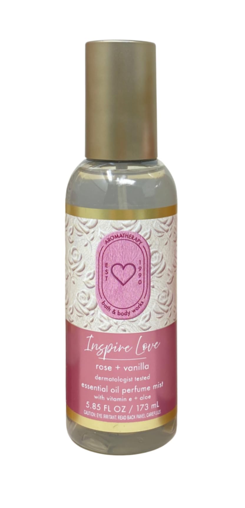 Bath & Body Works Aromatherapy Inspire Love Rose + Vanilla 3 Essential Oil Perfume Mists with a Creamy Rose Bar Soap Beauty & Personal Care Bath & Body Works