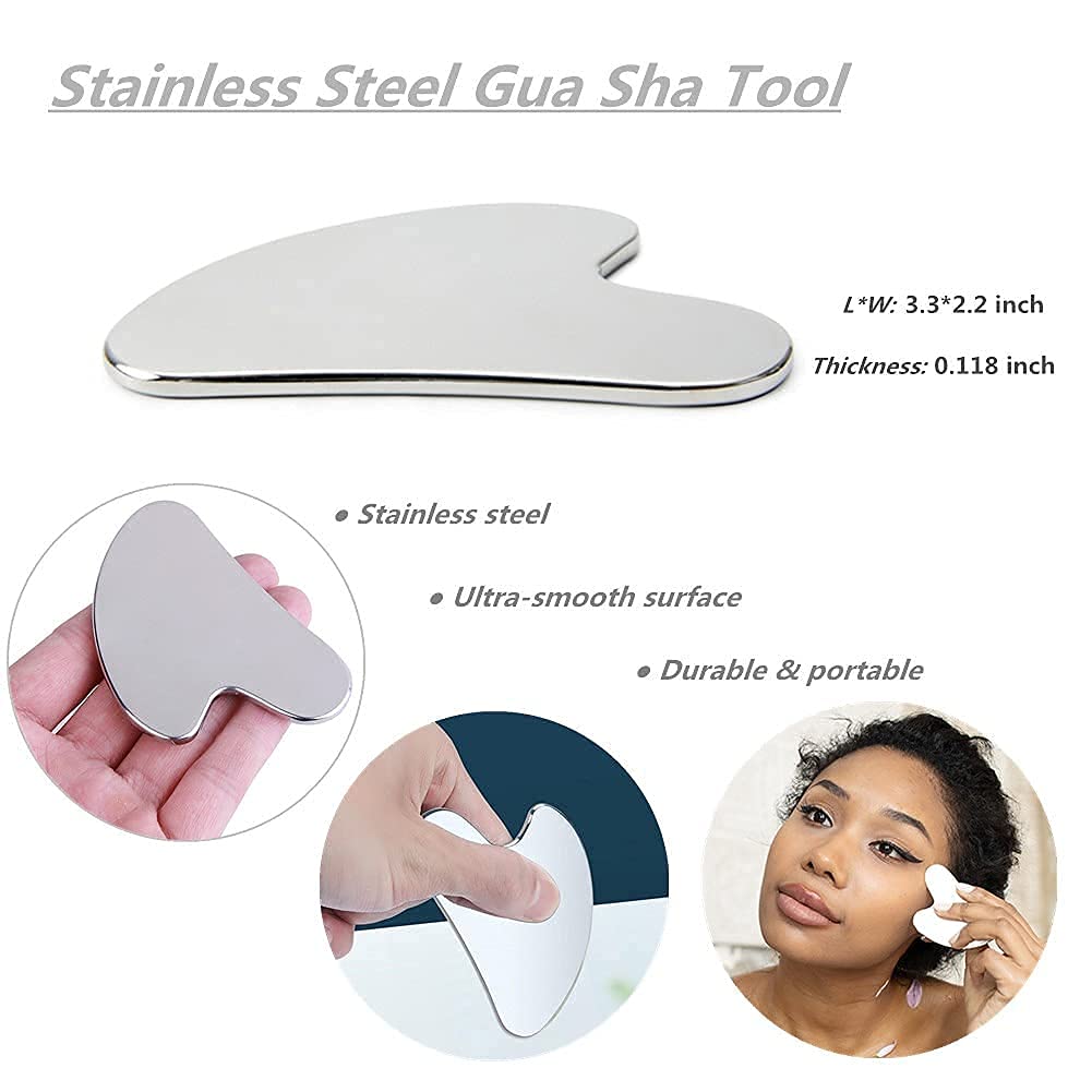 SQULIGT Stainless Steel Gua Sha Facial Tool Beauty & Personal Care SQULIGT