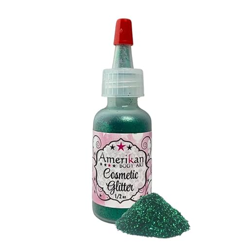 Amerikan Body Art Opaque Glitter - Emerald Green (0.5 oz) Beauty & Personal Care Amerikan Body Art