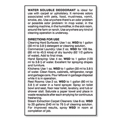 Industries Water-Soluble Deodorant 1 Gallon / 4 per Box Beauty and Personal Care Big D