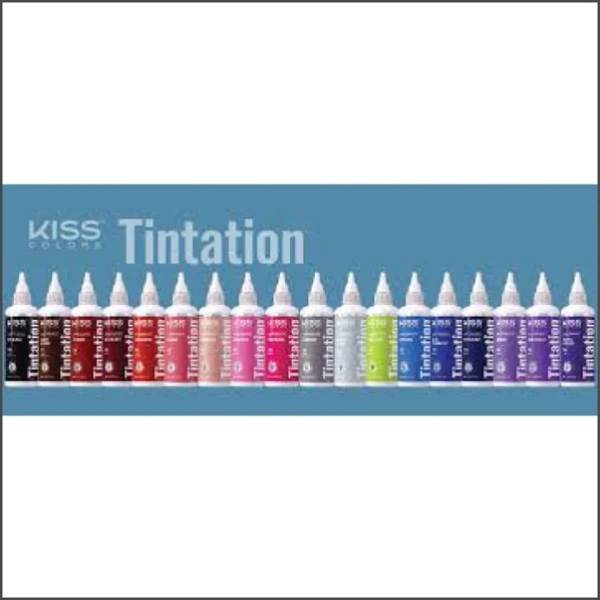 Red by Kiss Tintation Semi-Permanent Hair Color, Aloe Vera Water Based, Argan Oil, Olive Oil, Collagen & Keratin, Long-Lasting Color Dye (Vivid Beauty & Personal Care Red By Kiss