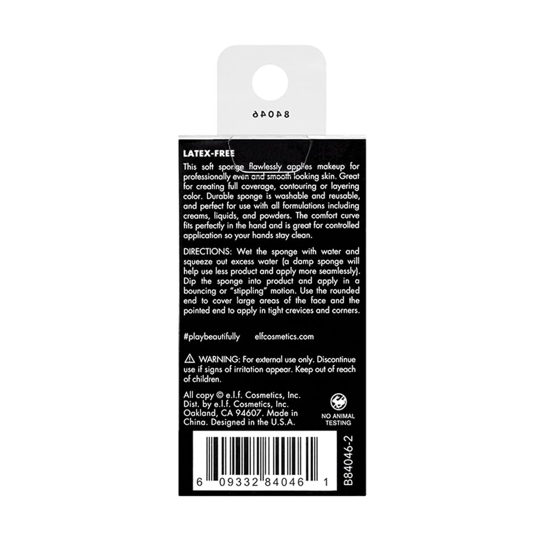 e.l.f. Blending Sponge Multi-Use Tool for Flawless Makeup Application, Peach Beauty & Personal Care e.l.f.
