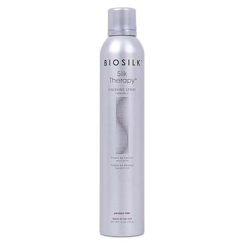 BioSilk Silk Therapy Finishing Spray Firm Hold, Strong-Hold Hairspray for Long-Lasting Styles, Adds Brilliant Shine & Keeps Hair Touchable Beauty & Personal Care BioSilk