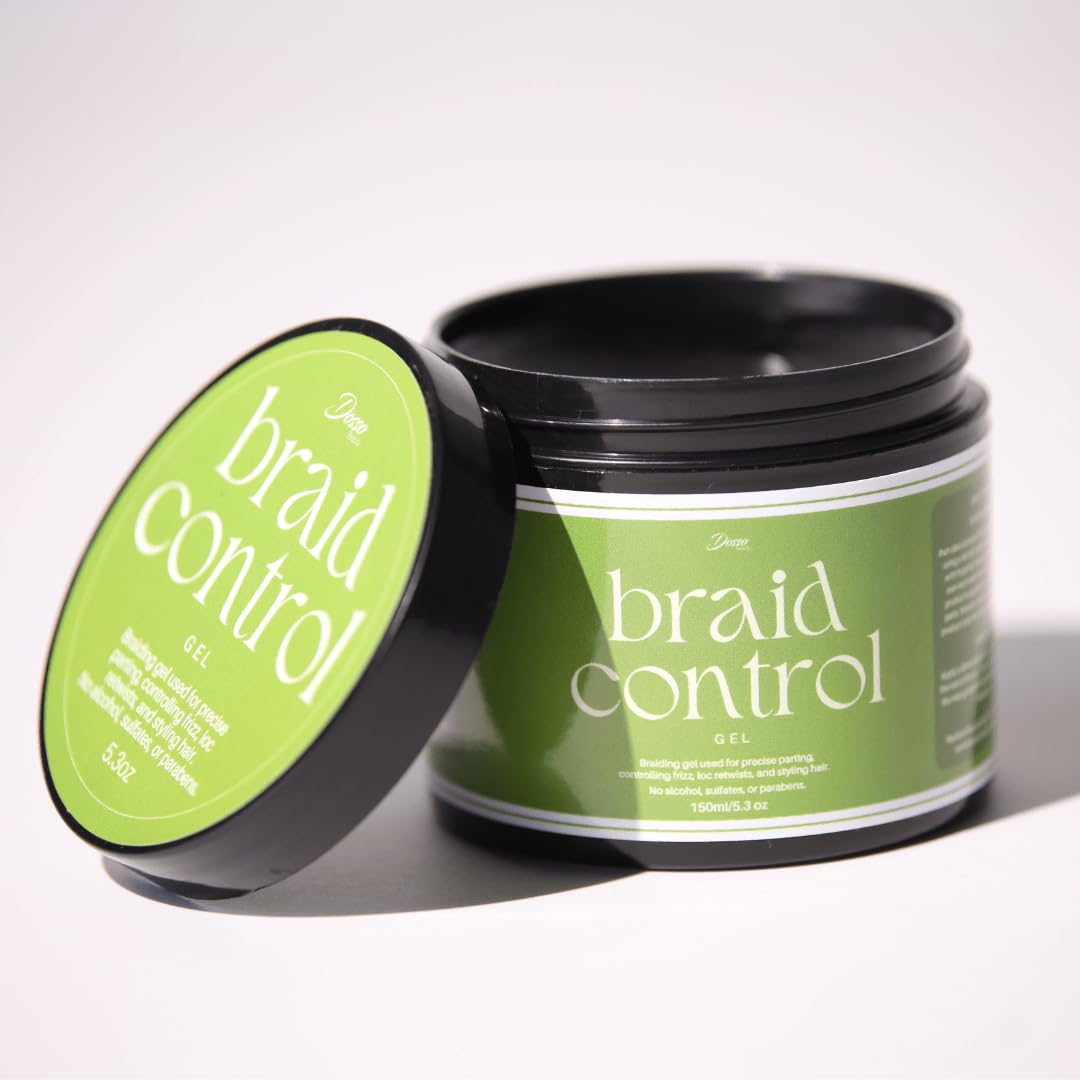 Dosso Beauty Braid Control Gel for Box Braids, Locs, and Twists - Extreme Hold (5.3oz) Beauty & Personal Care Dosso Beauty