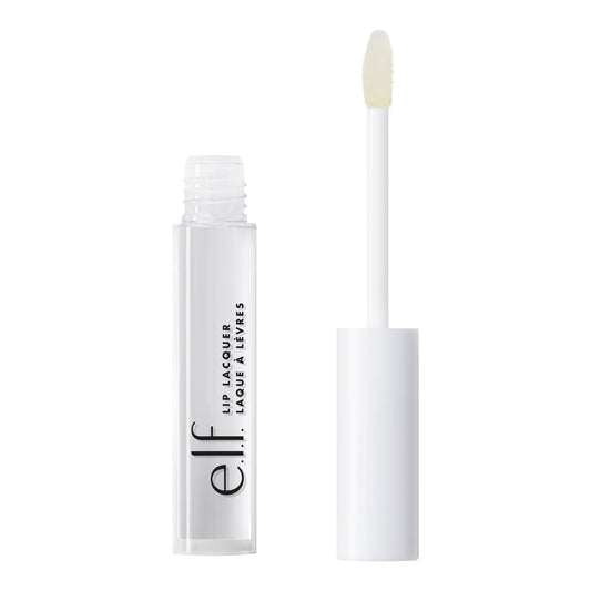 e.l.f. Lip Lacquer, Nourishing, Non-Sticky Ultra-Shine Lip Gloss With Sheer Color, Infused With Vitamins A & E, Vegan & Cruelty-Free, Clear Beauty & Personal Care e.l.f.