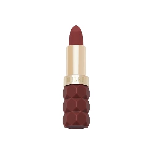 Milani Color Fetish Matte Lipstick, Hydrating Velvet Finish, Full Coverage Long Lasting, Moisturizing Cream Lip Color with Hyaluronic Acid, 0.14 oz, Beauty & Personal Care Milani