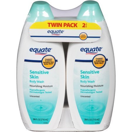 Equate Sensitive Skin Unscented Body Wash, 24 fl oz by Equate Beauty & Personal Care Equate