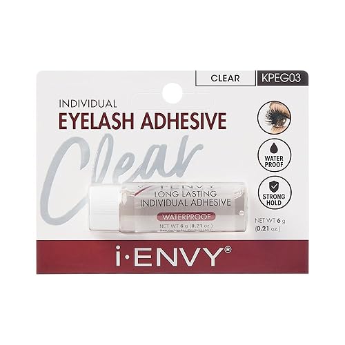 i-Envy Semi-Permanent Lash Glue Adhesive for Individual Cluster Lashes & Lash Extension, Waterproof Strong Hold, Long-Lasting Up to 2 Weeks Beauty & Personal Care i•ENVY