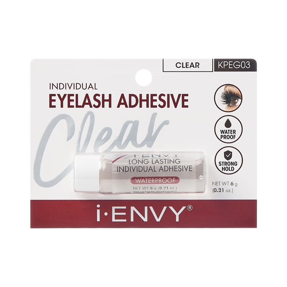i-Envy Semi-Permanent Lash Glue Adhesive for Individual Cluster Lashes & Lash Extension, Waterproof Strong Hold, Long-Lasting Up to 2 Weeks Beauty & Personal Care i•ENVY