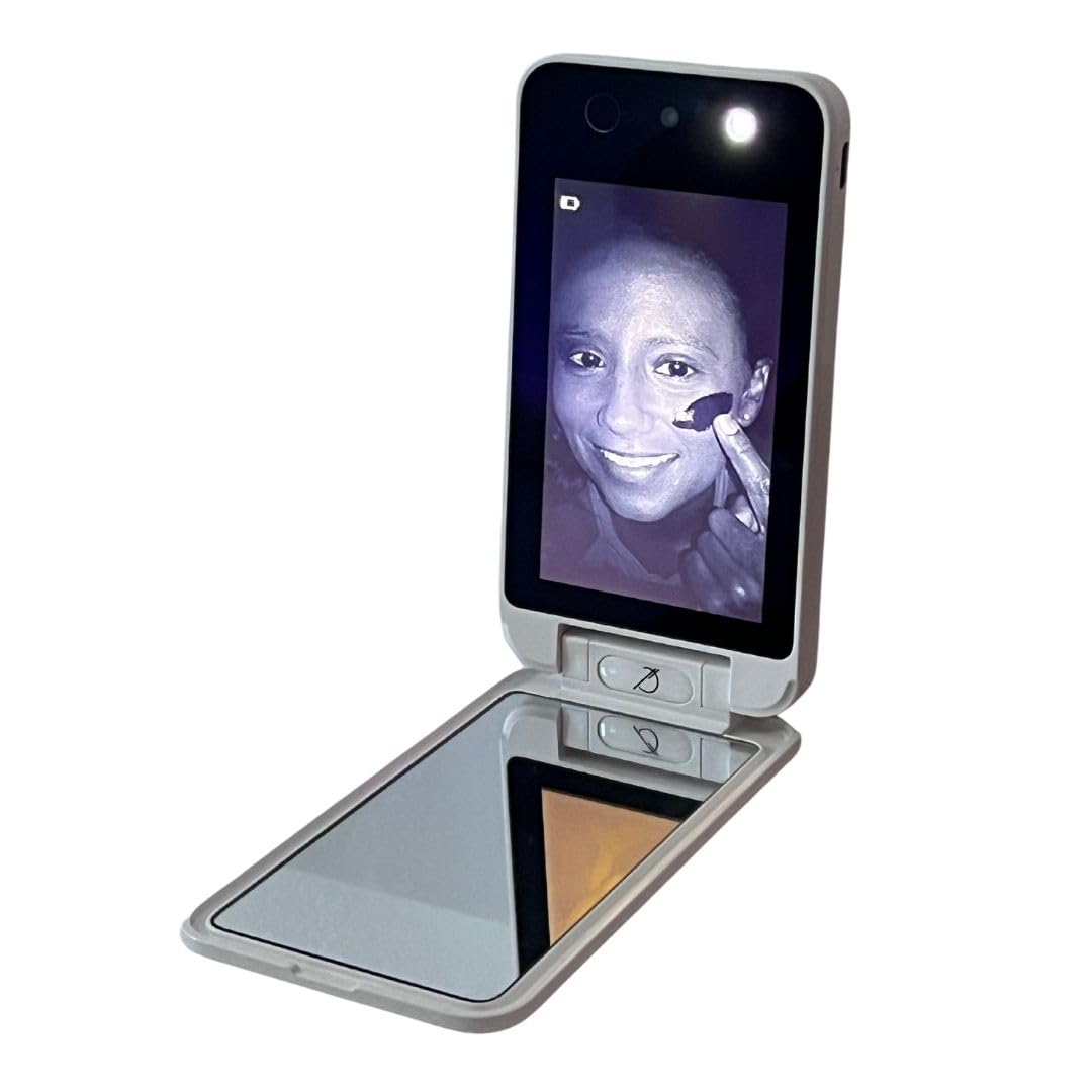 Bluestone Sunshield Sun Smart UV Makeup Mirror - Makeup Vanity Mirror, Ideal for Travel with Advanced Sun Protection Detection, USB Charging, Backup Beauty & Personal Care Bluestone