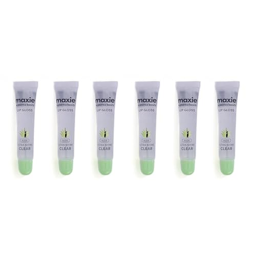 Maxie by Plantico Beauty Clear Lip Polish bulk (12 Pieces) CLEAR/ALOE (ALOE, 6 PCS) Beauty & Personal Care MAXIE BY PLANTICA BEAUTY