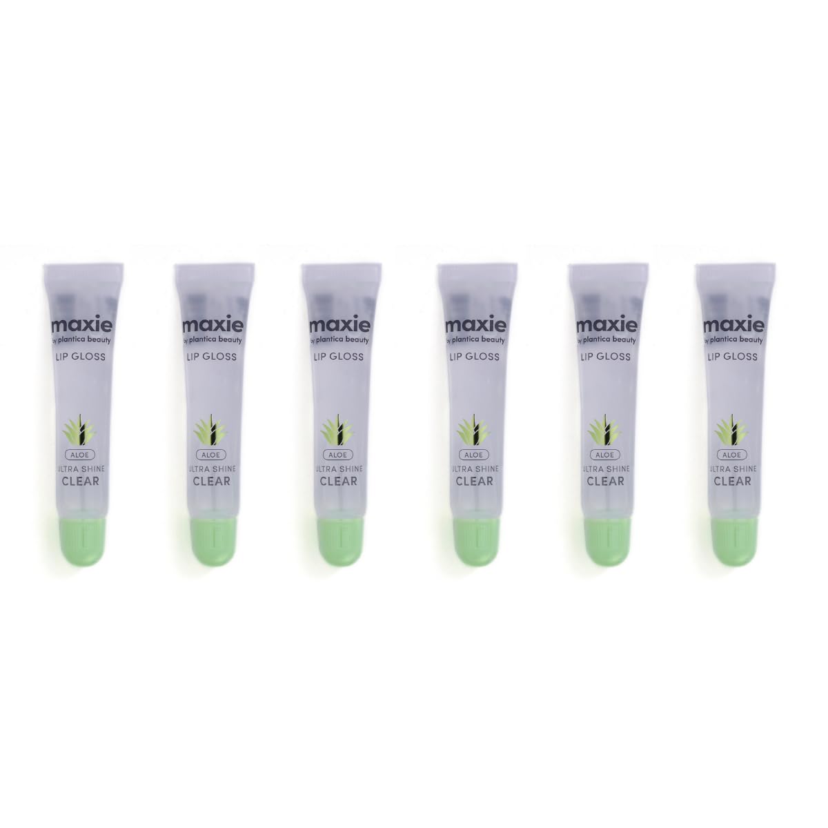 Maxie by Plantico Beauty Clear Lip Polish bulk (12 Pieces) CLEAR/ALOE (ALOE, 6 PCS) Beauty & Personal Care MAXIE BY PLANTICA BEAUTY
