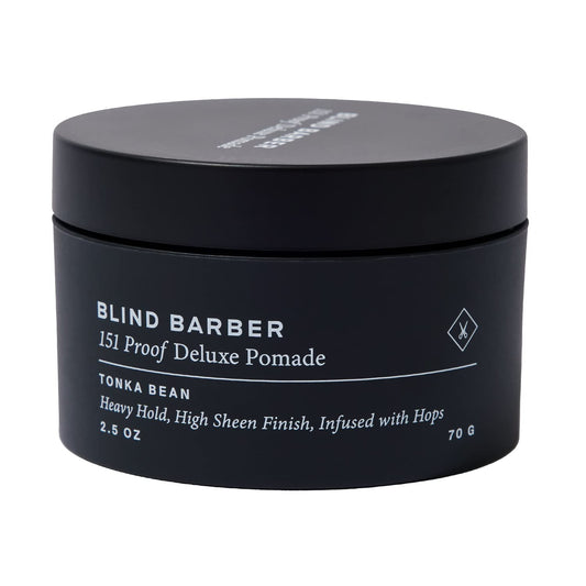 Blind Barber 151 Proof Deluxe Hair Pomade for Men - Water Based Pomade with Hops & Tonka Bean - Heavy Hold & High Shine Finish - Free of Parabens Beauty & Personal Care Blind Barber