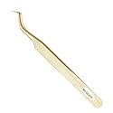 Ms.Queen Lash Tweezers for Eyelash Extension-Professional Lashing Tweezers for Mega Volume Mink Eyelashes Extensions Applying,S-Curved Beauty & Personal Care Ms.Queen