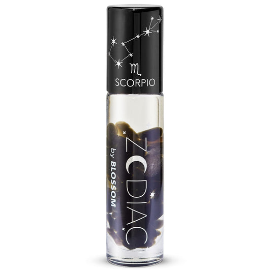 Blossom Lip Gloss Zodiac Sign Vanilla Scented Roll-On Lip Gloss, Moisturizing + Hydrating with Zodiac Crystals, Made in USA, 0.20oz, Scorpio Beauty & Personal Care Blossom
