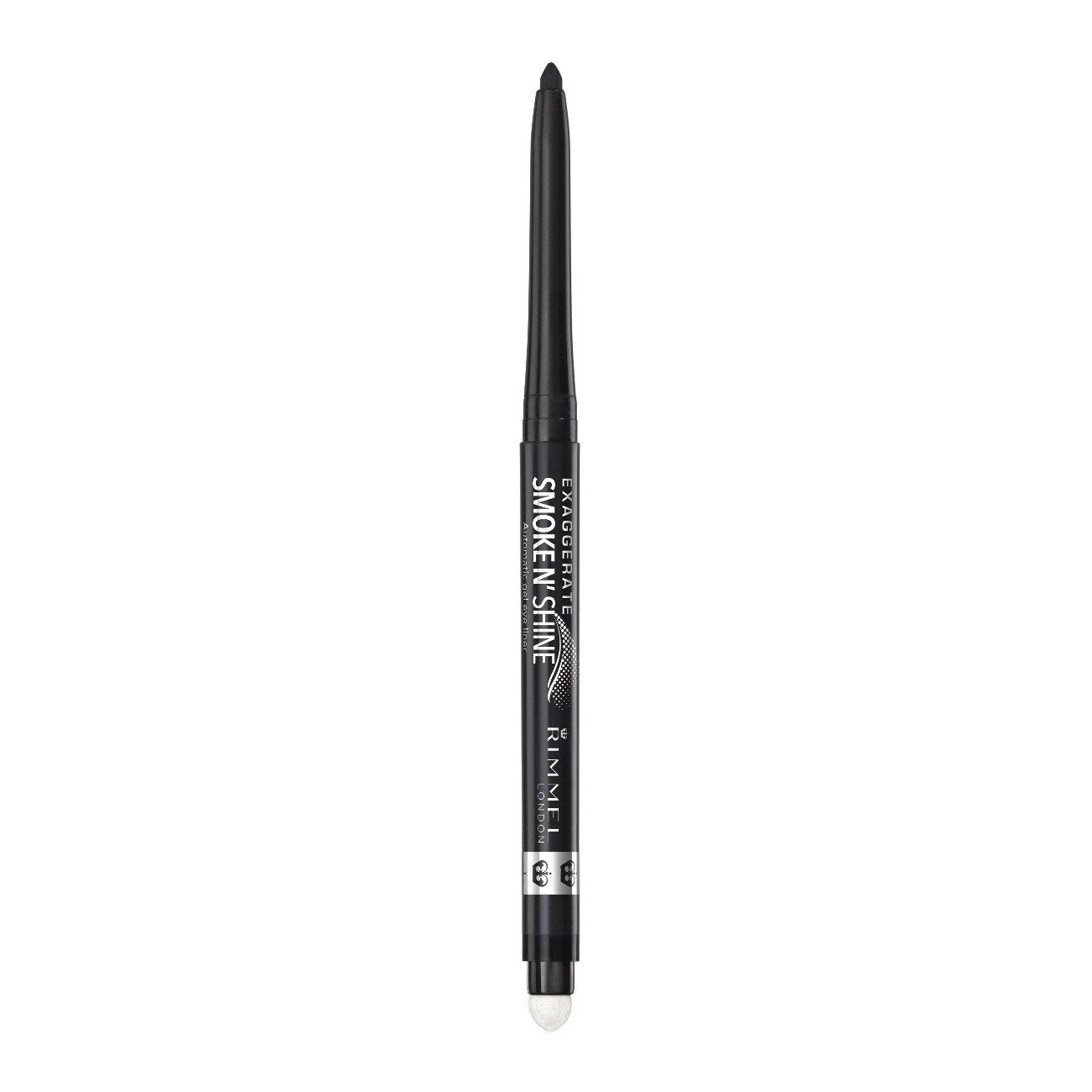 Rimmel London Exaggerate Smoke n' Shine Eye Definer Eyeliner, Long-Wearing, Gel Formula, Flake-Free, 001, Little Black Smokey, 0.01oz Beauty & Personal Care Rimmel