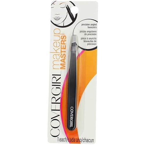 COVERGIRL Makeup Masters Precision Angled Tweezers, 1 Count (packaging may vary) Beauty & Personal Care COVERGIRL