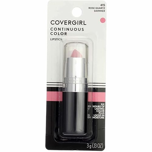 CoverGirl Continuous Color Lipstick, Rose Quartz [415], 0.13 oz (Pack of 4) Beauty & Personal Care COVERGIRL
