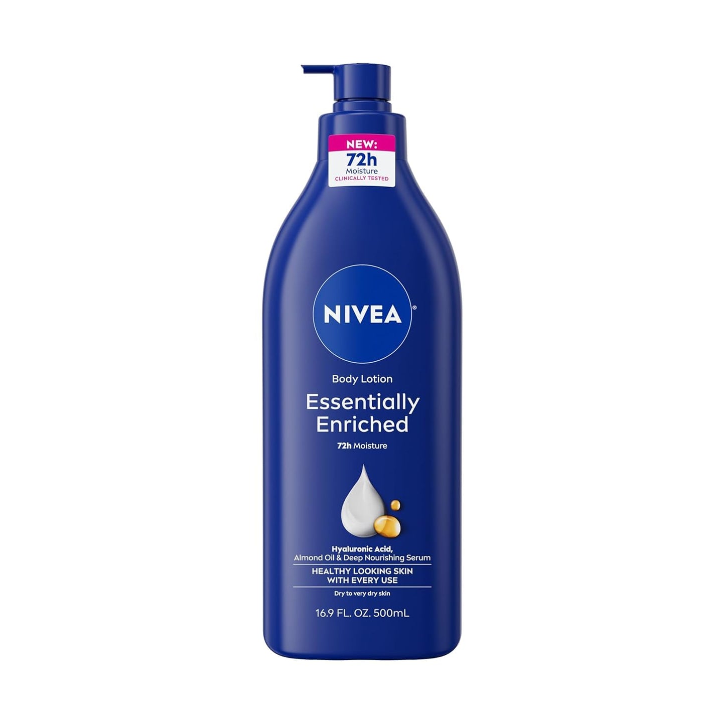 Nivea Lotion Essentially Enriched 16.9 Ounce Pump (Very Dry Skin) (500ml) (6 Pack) Beauty & Personal Care NIVEA