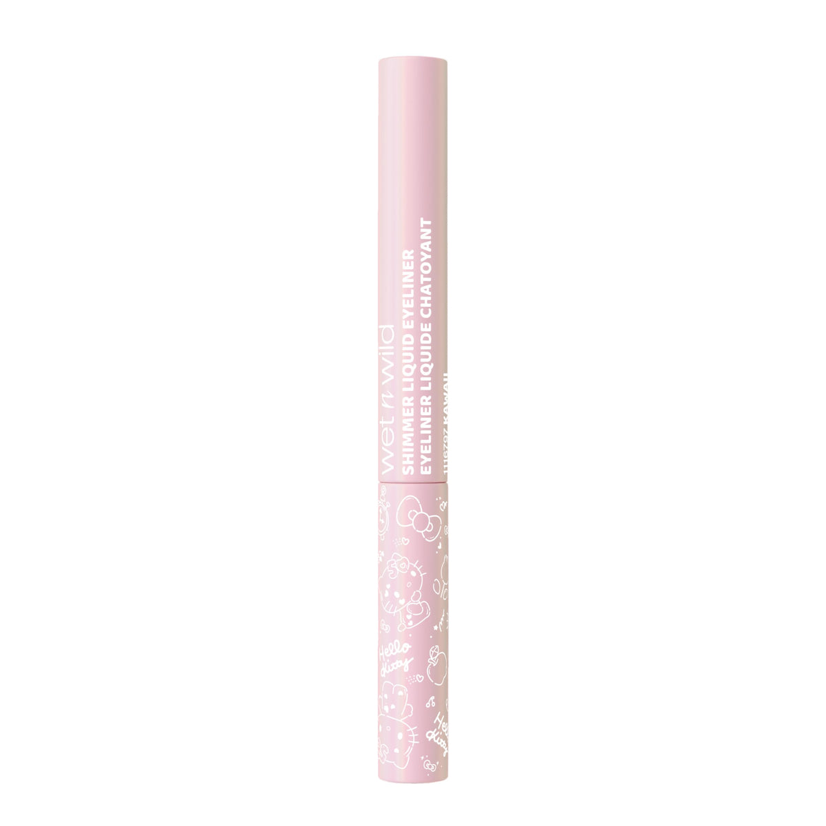 wet n wild Hello Kitty Shimmer Liquid Eyeliner, Richly Pigmented Iridescent Pearl Particles, Smooth & Easy Brush Application, Cruelty-Free & Vegan